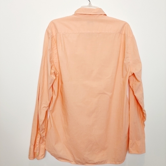 J. Crew Oxford shirt Large Peach Button Down EUCJ. - Picture 6 of 9